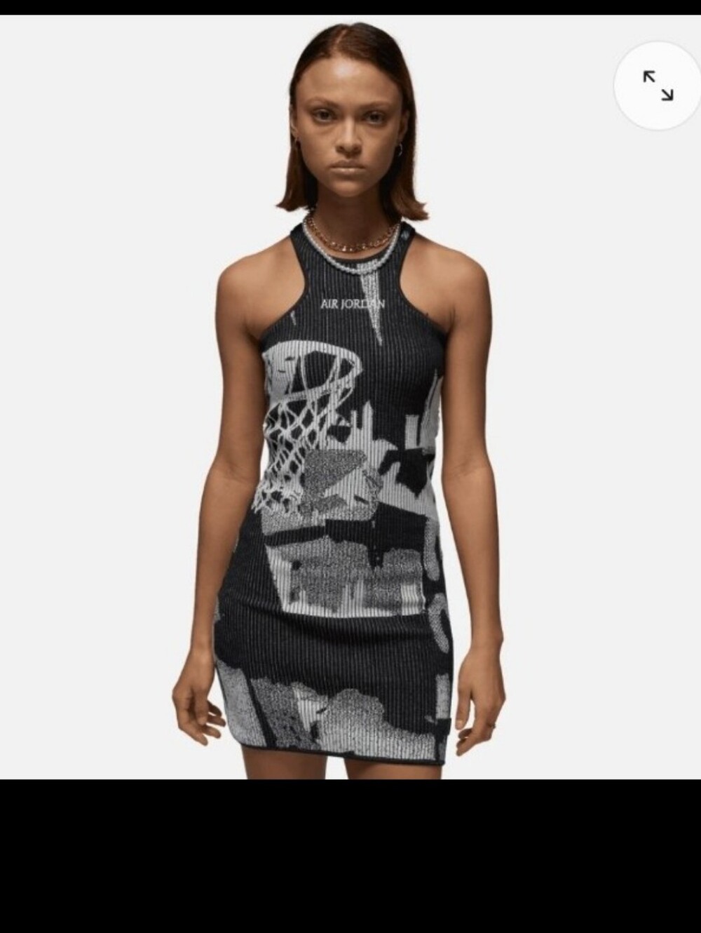 Air jordan $130 msrp Nike dark Grey gray knit graphic dress